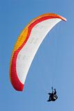 Colorful paraglider