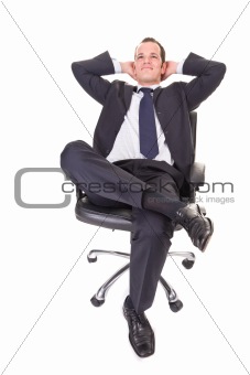 Relaxed Young Businessman