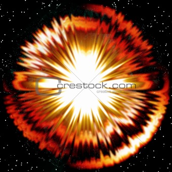 Space explosion