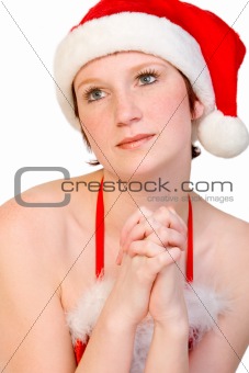 Christmas Elf praying