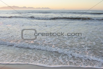 Sunrise on the South Africa coast.