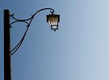 Decorative Venice street light isolated on sky
