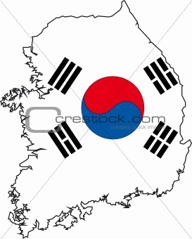 Map Korea South