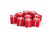packages of christmas gifts