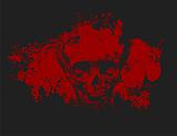 Zombie skull illustration