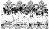 Grunge floral illustration