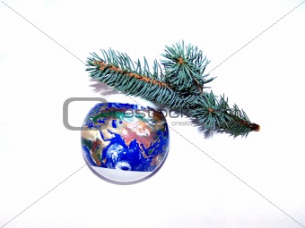 Decorative Ball on Fir-tree