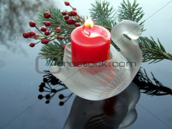 Swan-shaped Candle Holder