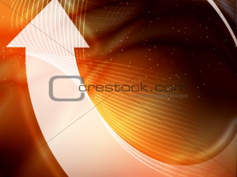 white aero around the space vector background with with waves