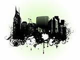 vector of urban  city on white background 