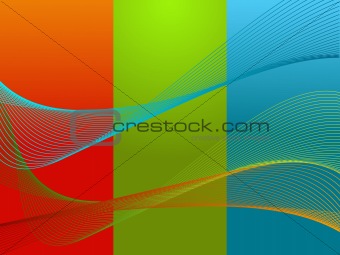 vector tile waves background, illustration 