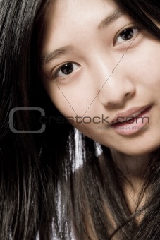Beautyfull Asian model looking questionable