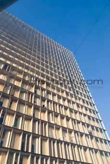high-rise and blue sky