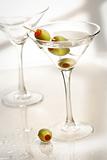 Martini and olives