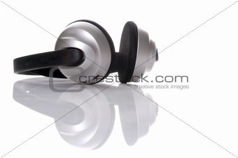 headphone isolated over white