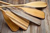 wooden canoe paddles