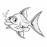 Cartoon drawing fish