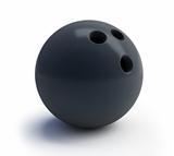 bowling ball on a white background