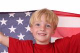 Child with USA flag