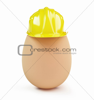 egg construction helmet