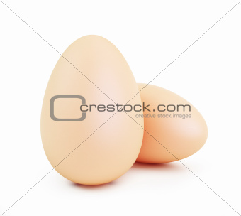 close up of an egg on a white background 