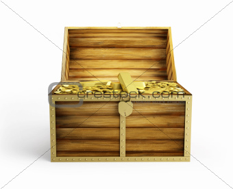 wooden treasure chest