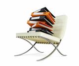 modern chair and folders