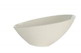 white modern bowl isolated