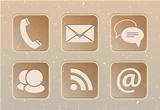 Communication web icons