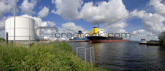 tankers in amsterdam harbor