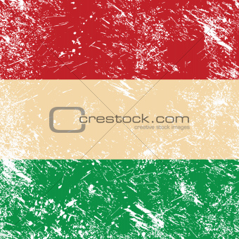 Hungary retro flag
