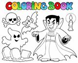 Coloring book Halloween topic 5