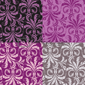 Decorative seamless floral background