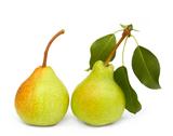 pears on white