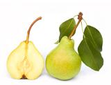 pears on white