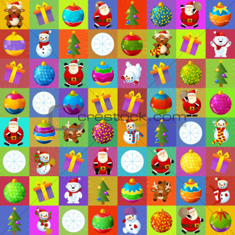 The christmas patchwork design