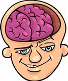 brainy man cartoon