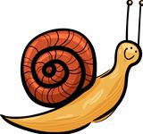 cute snail cartoon illustration