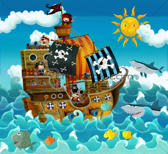 The pirate ship