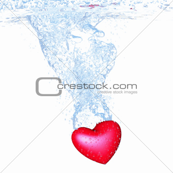 heart into water