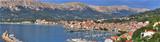 Adriatic Town of Baska panoramic view