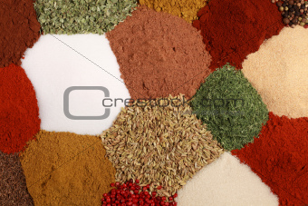 Spices background