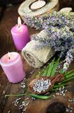 Lavender spa setting