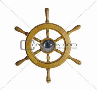 steering wheel of sailing-ship