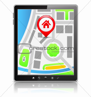 Tablet PC with Map