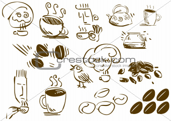 Coffee Related Iconics