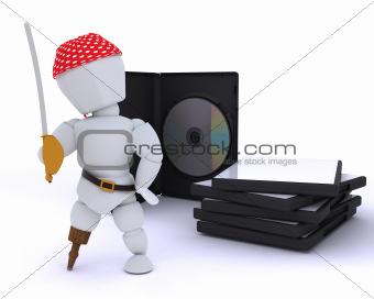 Pirate with DVD software