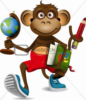 monkey student