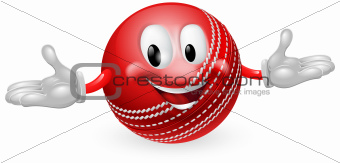 Cricket Ball Mascot