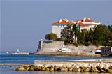 City of Zadar walls and waterfront
